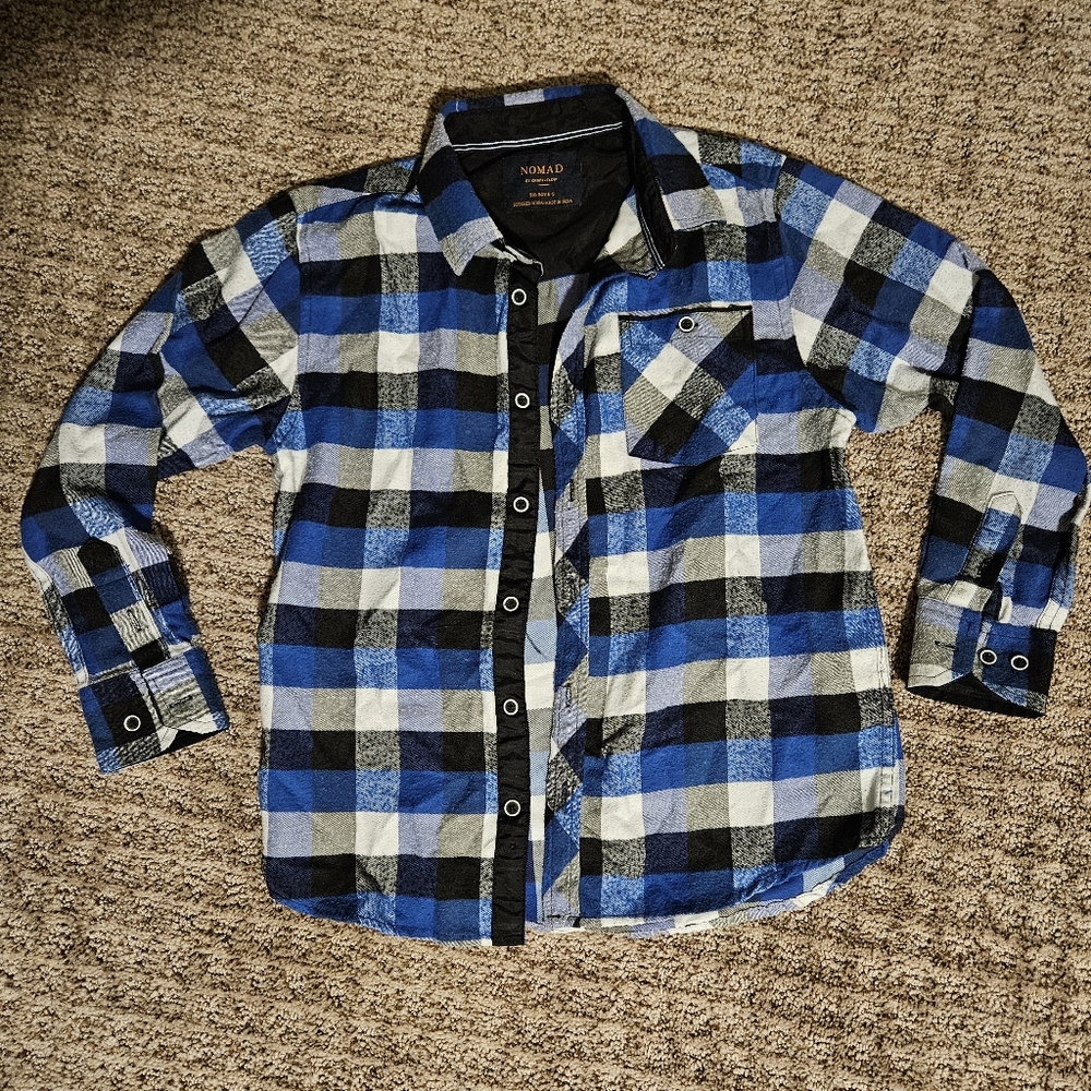 Boys Plaid Nomad Button Up